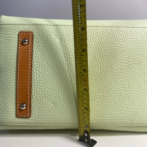 Dooney & Bourke Pebble Grain Leather Satchel Mint Green Excellent Condition - Picture 11 of 13